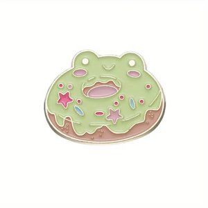 $5 | Cartoon frog dessert donut enamel pin